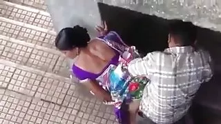 Se piedi იდგა doggy style თეთრი ნადავლი და პატარა მკერდი