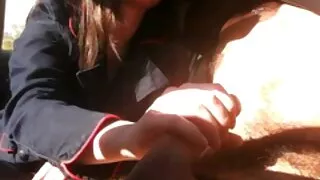 ქერა გოგონა უქმნის შიშველი და თურმე თქვენ off ეს